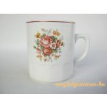 Virágmintás porcelán bögre