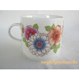 Virágos porcelán bögre