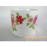 Virágos porcelán bögre