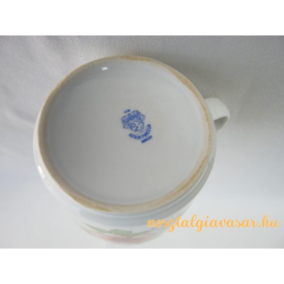 Virágos porcelán bögre