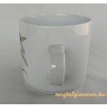 Alföldi porcelán bögre virág mintával