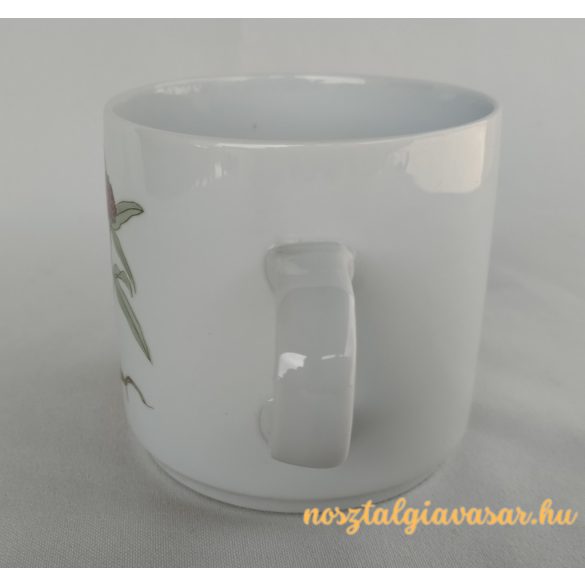 Alföldi porcelán bögre virág mintával