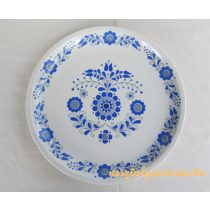 Kék virágos porcelán fali tál