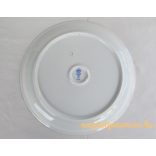 Kék virágos porcelán fali tál