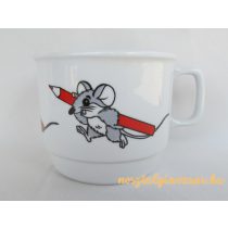 Egérkés porcelán bögre