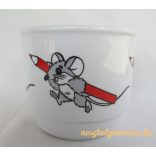 Egérkés porcelán bögre