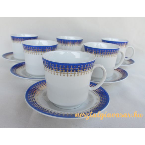 Alföldi porcelán 6 személyes kávéskészlet kávés csésze