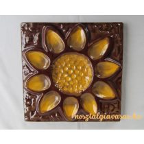 Virág kerámia fali dísz