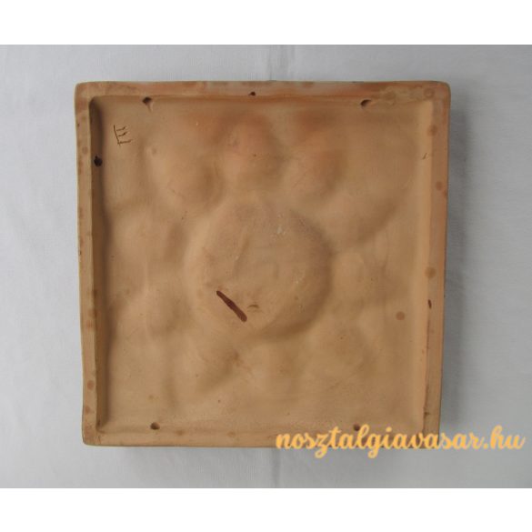 Virág kerámia fali dísz