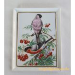 Madaras porcelán fali dísz