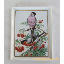 Madaras porcelán fali dísz