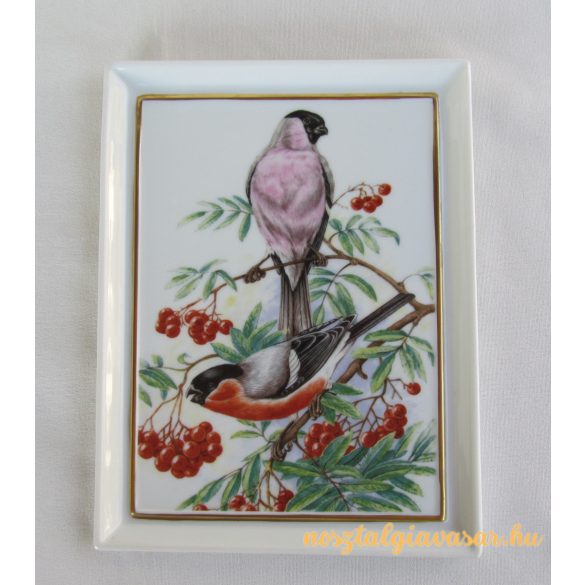 Madaras porcelán fali dísz