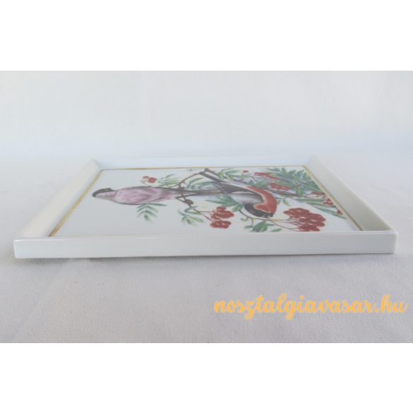 Madaras porcelán fali dísz