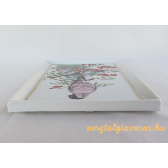 Madaras porcelán fali dísz