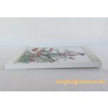 Madaras porcelán fali dísz