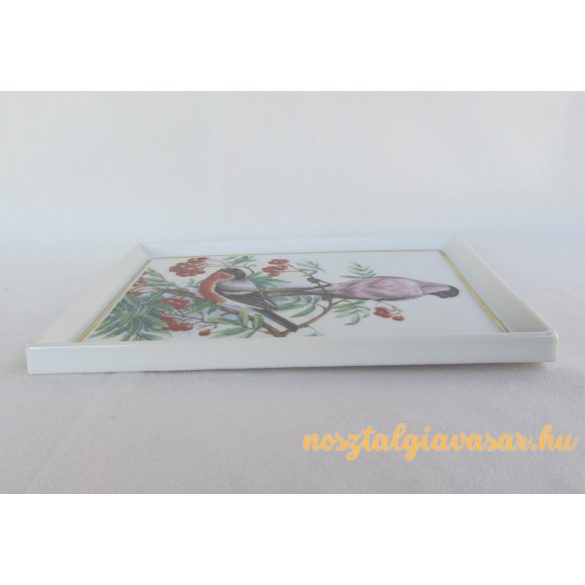 Madaras porcelán fali dísz